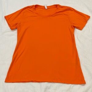 Fitted Orange Short Sleeve T-Shirt
